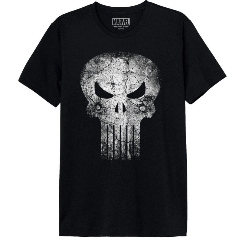 MARVEL - Punisher Skull Distress - T-Shirt Homme (XL) 