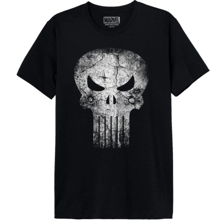 MARVEL - Punisher Skull Distress - T-Shirt Homme (L) 
