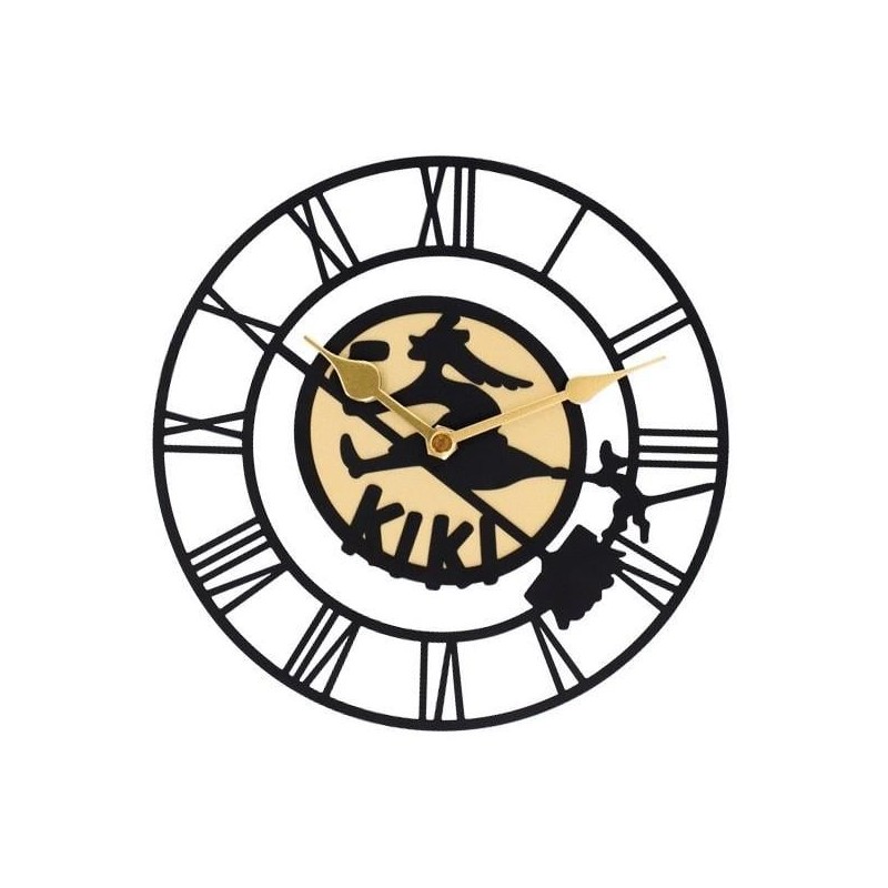 KIKI LA PETITE SORCIERE - Panneau de Kiki - Horloge 20x20x2.5cm 