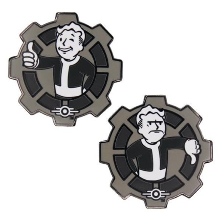 FALLOUT - Pièce de décision (Blanc & Noir) - Pièce Edition Limitée 