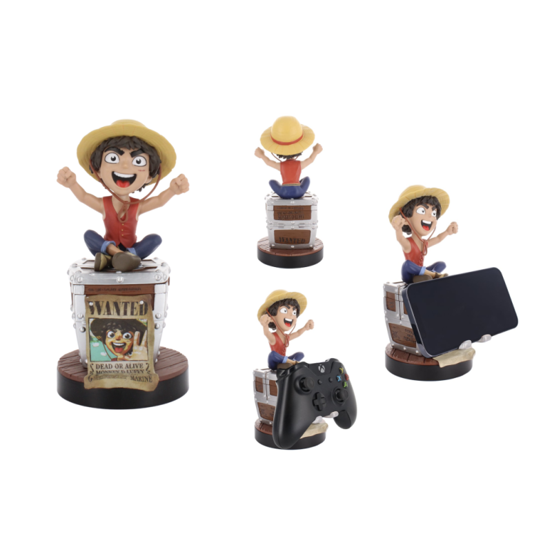 ONE PIECE NETFLIX - Luffy Wanted - Support Manette & Portable - 20cm 
