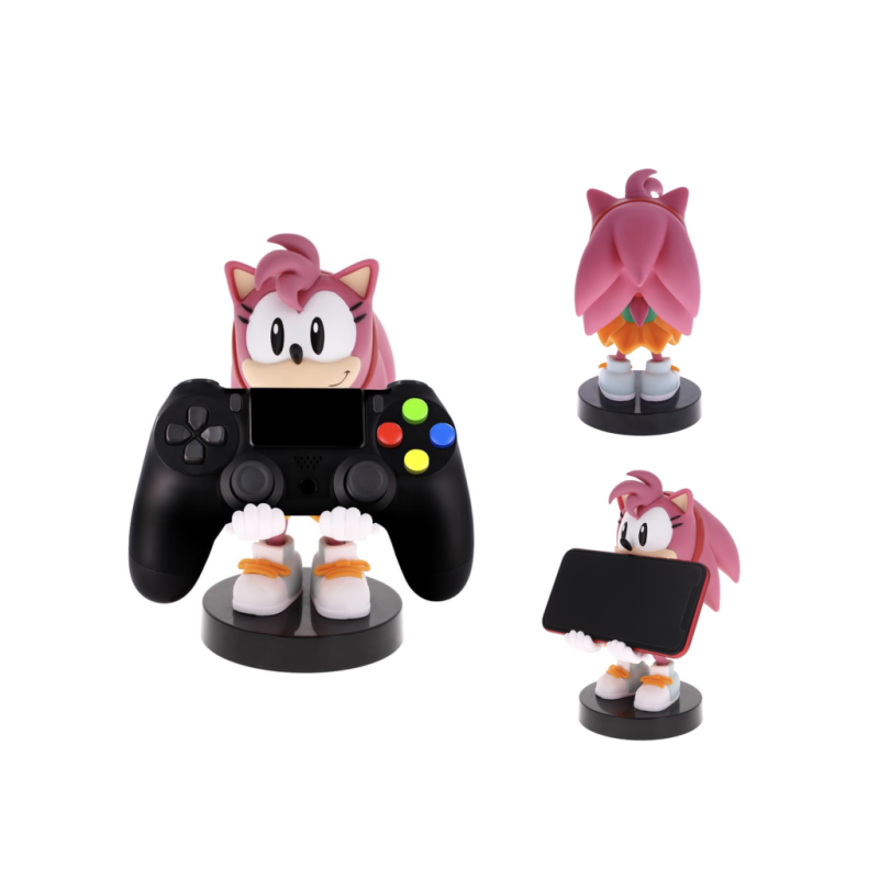 SONIC - Amy Rose - Support Manette & Portable - 20cm 