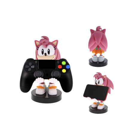 SONIC - Amy Rose - Support Manette & Portable - 20cm 