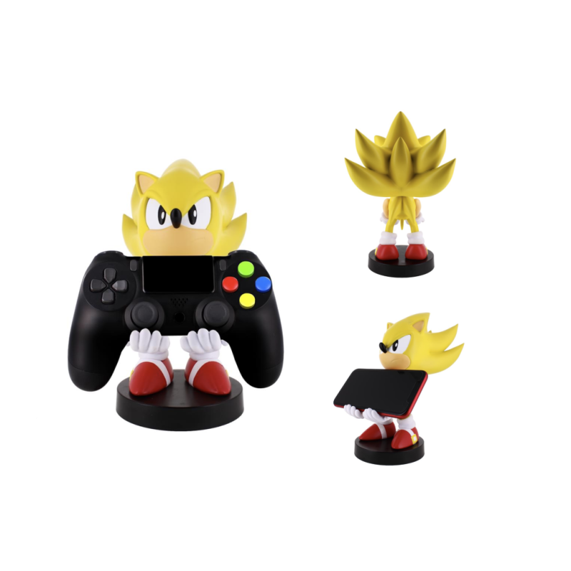 SONIC - Super Sonic - Support Manette & Portable - 20cm 