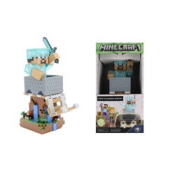 MINECRAFT - Steeve en Armure - Support Manette & Portable - 20cm 2