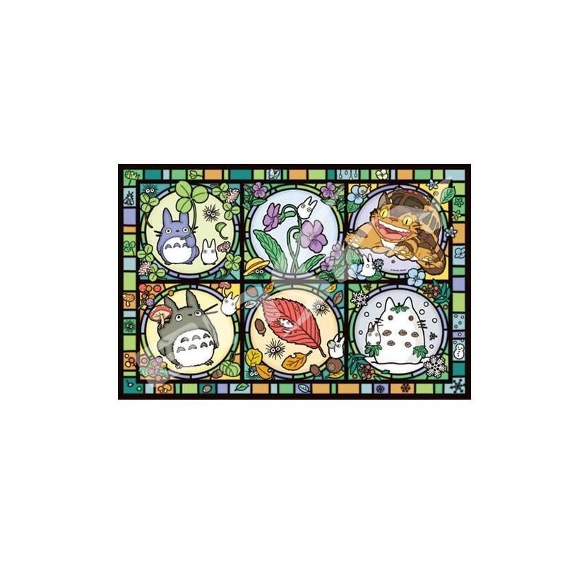 MON VOISIN TOTORO - Toutes les saisons - Puzzle vitrail 1000P 