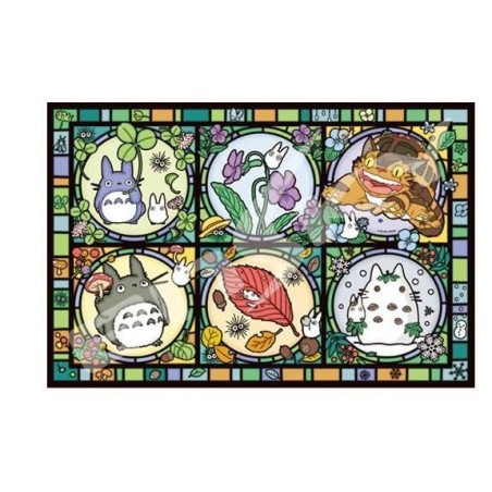 MON VOISIN TOTORO - Toutes les saisons - Puzzle vitrail 1000P 