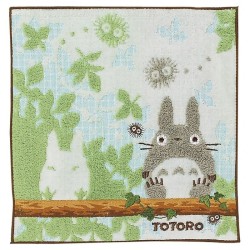 MON VOISIN TOTORO - Totoro sur une branche - Mini Serviette 25x25cm 2