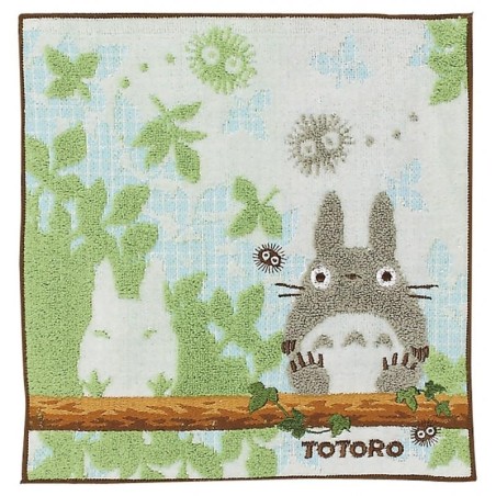 MON VOISIN TOTORO - Totoro sur une branche - Mini Serviette 25x25cm 