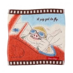 PORCO ROSSO - Cellulo Marco Hydravion - Mini Serviette 25x25cm 2