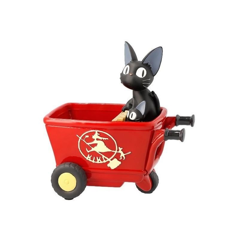 KIKI LA PETITE SORCIERE - Jiji chariot rouge - Diorama Planter 11.5cm 