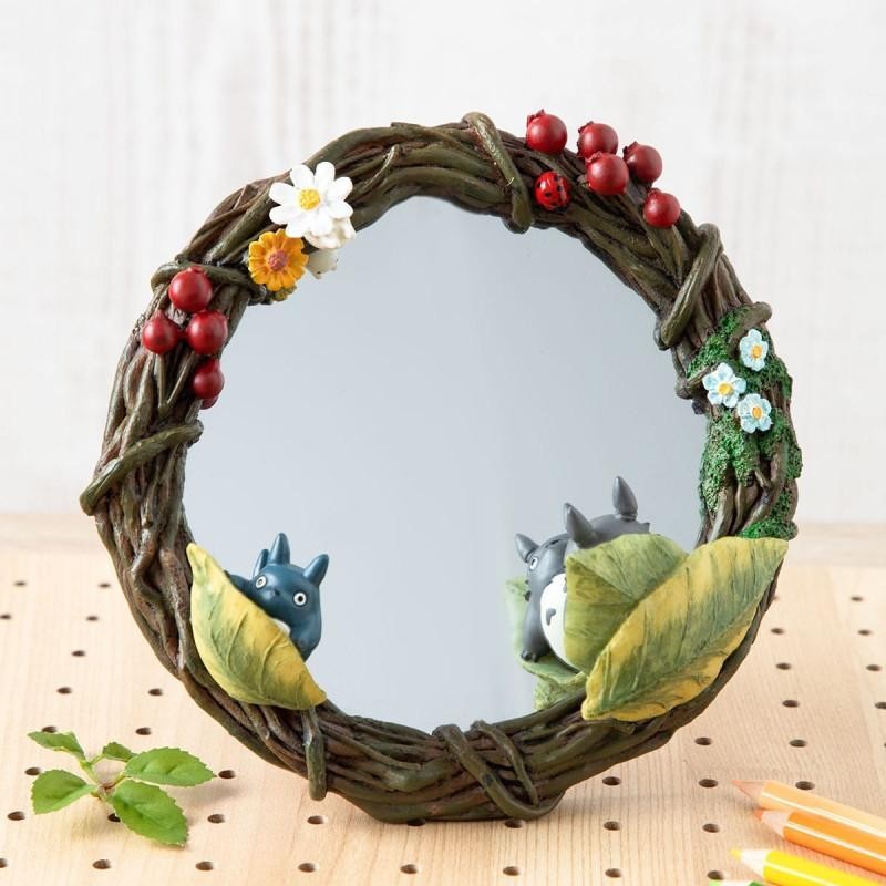 MON VOISIN TOTORO - Guirlande de fleurs - Miroir 6x19x18cm 