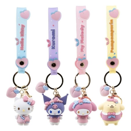 HELLO KITTY - Peach Series - Assortiment 12 Keychain 6-7cm 