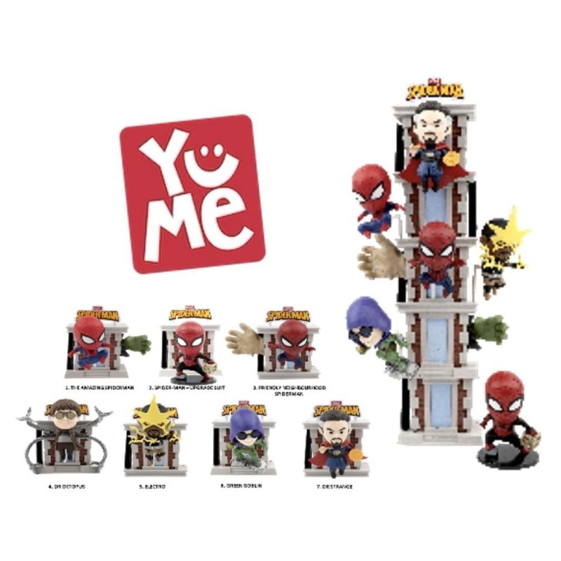 SPIDER-MAN - Tower Series - Assortiment 6 Figurines Blind Box 