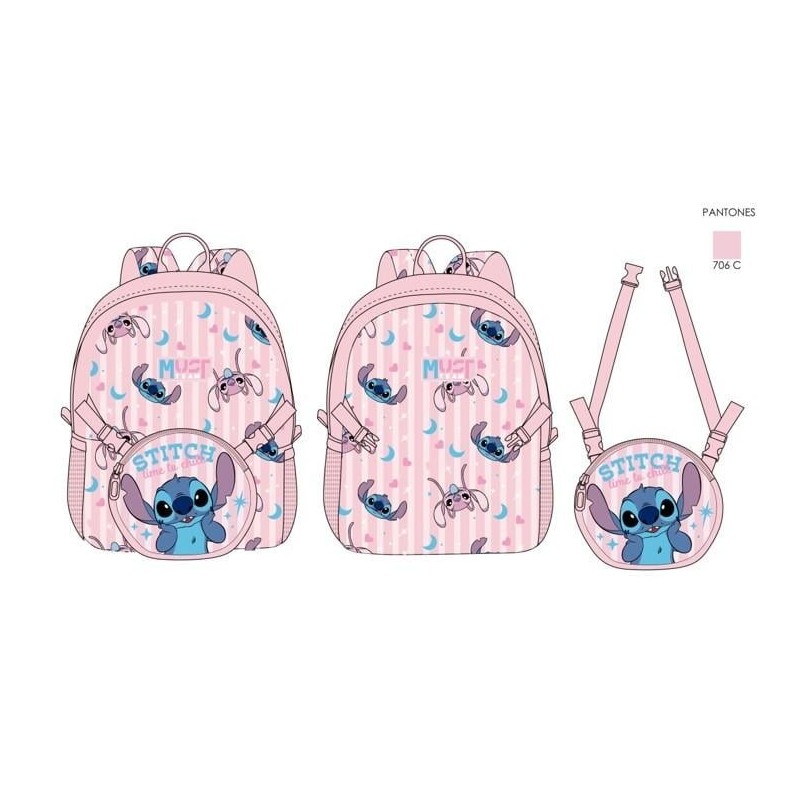 STITCH - Must - Sac à dos + un mini sac détachable 