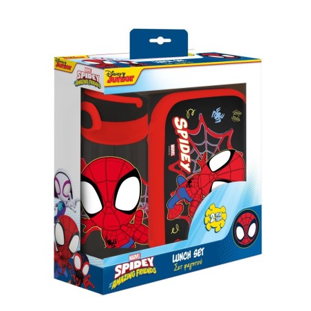 SPIDER-MAN - Set Boite à Tartines + Bouteille en Plastique 500ml 