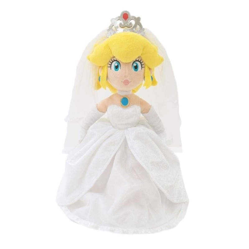 MARIO ODYSSEY - Peach "Tenue de Mariage avec boite" - Peluche 40cm 