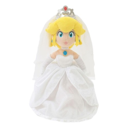 MARIO ODYSSEY - Peach "Tenue de Mariage avec boite" - Peluche 40cm 