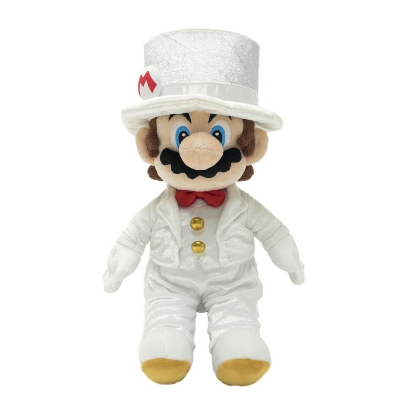 MARIO ODYSSEY - Mario "Tenue de Mariage avec boite" - Peluche 35cm 