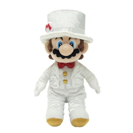 MARIO ODYSSEY - Mario "Tenue de Mariage avec boite" - Peluche 35cm 