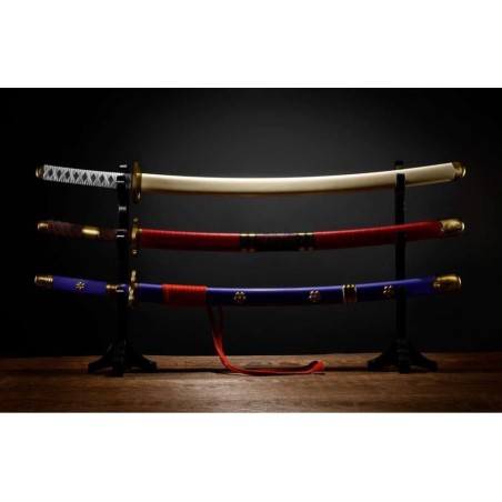 ONE PIECE - 3 épées de Roronoa Zoro - Réplique Proplica 95cm 