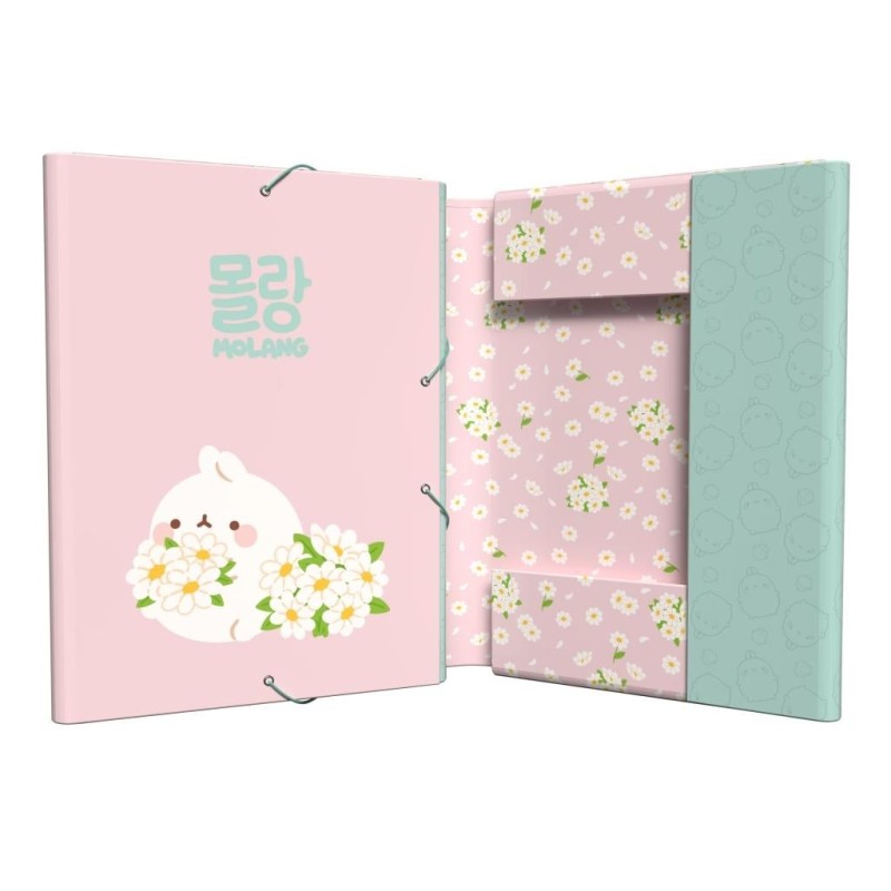 MOLANG - Blossom - A4 Premium Binder with Flaps & Elastic Band 