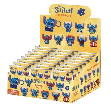 STITCH - Series 7 - 3D Foam Bag Clip (Display 24 Pcs) 
