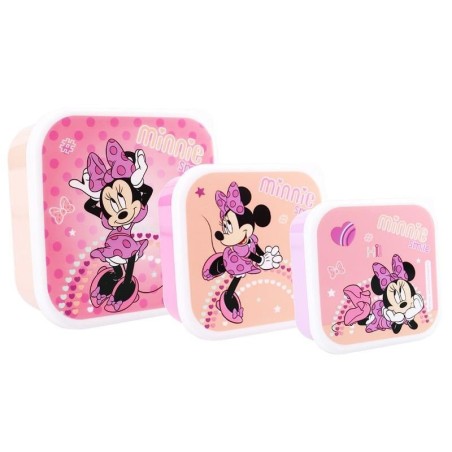 MINNIE - Fresh Bites - Boîtes à Snack - 3 pcs 