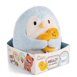 BIG FRIENDS - Pingouin Waddle avec canard - Peluche 27cm 2