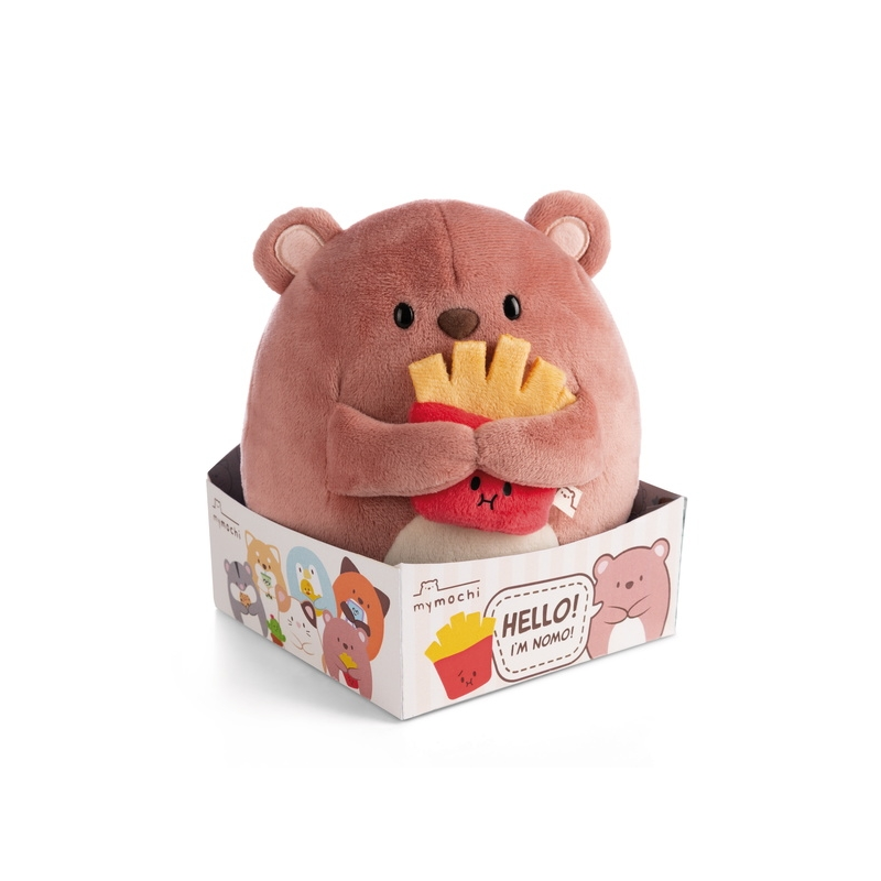 BIG FRIENDS - Ours Nomo avec frites - Peluche 27cm 