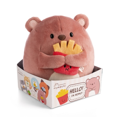 BIG FRIENDS - Ours Nomo avec frites - Peluche 27cm 
