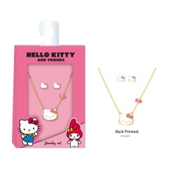 HELLO KITTY - Set Collier + 1 Paire de Boucles d'oreilles - 3 Pc. 2