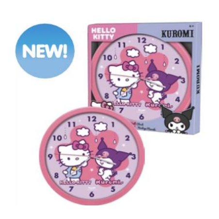 HELLO KITTY & KUROMI - Horloge Murale 