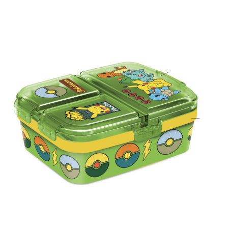 POKEMON - A wild Pikachu - Lunch Box multi compartment 