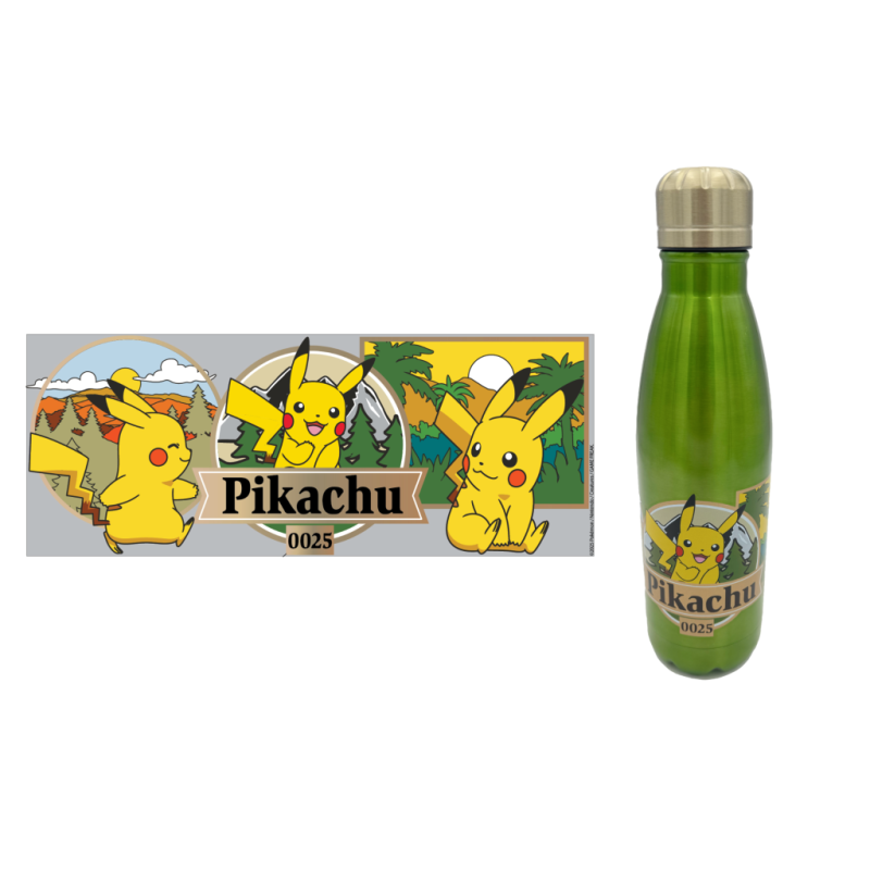 POKEMON - A Wild Pikachu - Bouteille en Acier Inoxydable 780ml 