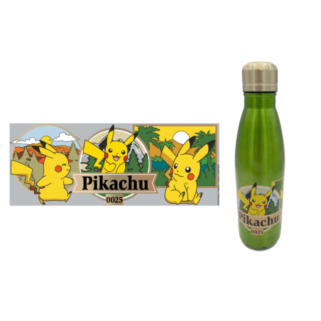 POKEMON - A Wild Pikachu - Bouteille en Acier Inoxydable 780ml 