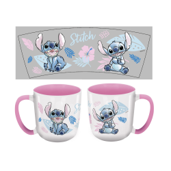 STITCH - Watercolor Rose - Mug Elite Intérieur Coloré - 384ml 2