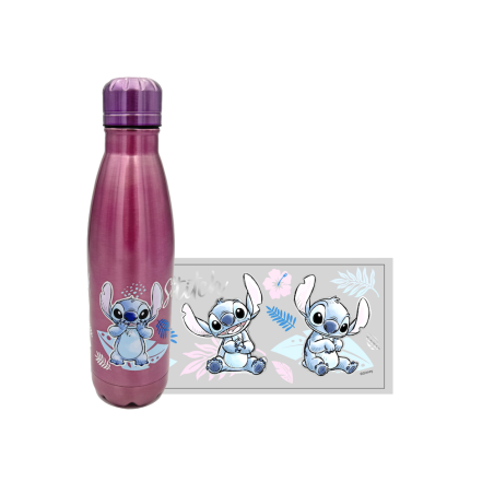 STITCH -Watercolor Rose Métallisé -Bouteille en Acier Inoxydable 780ml 