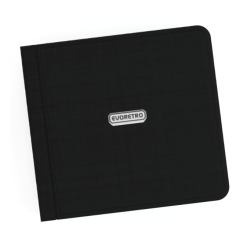 EVORETRO - Regular card binder with zipper 4x3 - Black 2