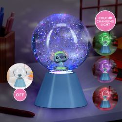 STITCH - Lampe LED Glitter Ball 17cm 2