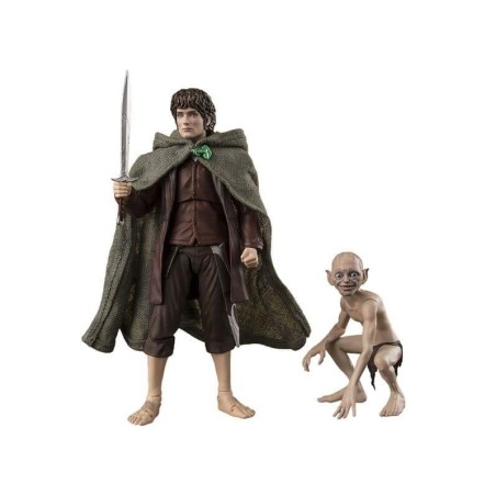 LE SEIGNEUR DES ANNEAUX - Frodon & Gollum -Fig. S.H. Figuarts 6 & 12cm 
