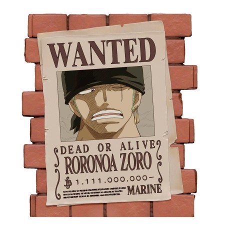 ONE PIECE - Most Wanted Zoro - Tirelire PVC 16cm 