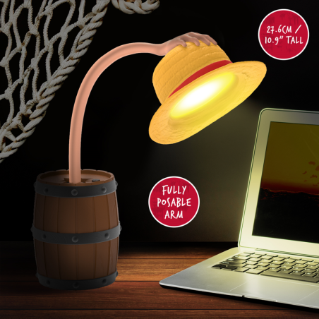 ONE PIECE NETFLIX - Chapeau - Lampe de Bureau 27cm 