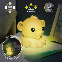 ROI LION - Simba - Lampe en Silicone Rechargeable 15cm 2