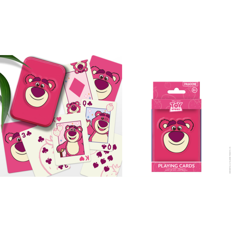 TOY STORY - Lotso - Jeu de Cartes dans une Boite en Métal 
