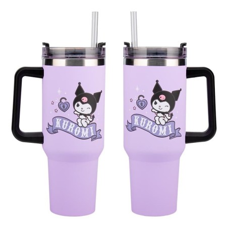 KUROMI - Mug de Voyage XL 900ml avec paille 