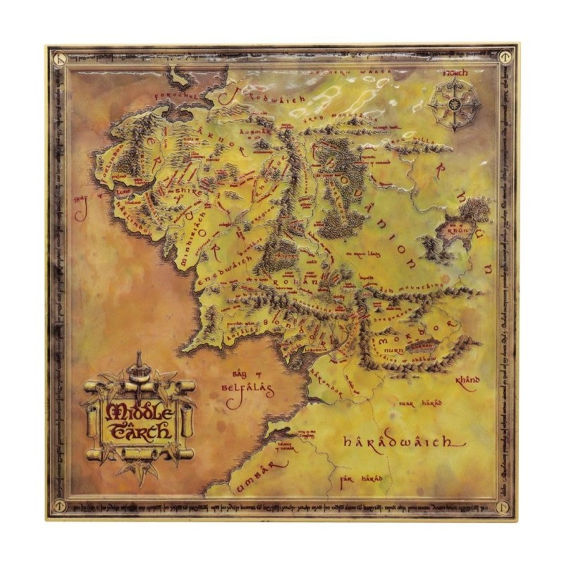 LE SEIGNEUR DES ANNEAUX - Carte en métal Edition Limitée 