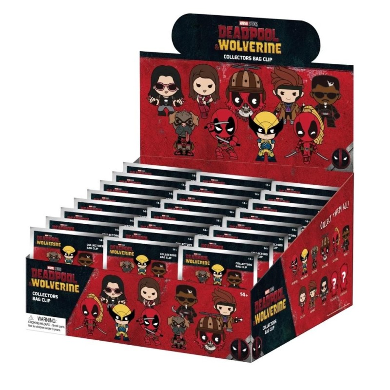 DEADPOOL - Series 1 - 3D Foam Bag Clip (Display 24 Pcs) 