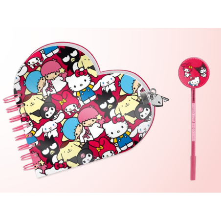HELLO KITTY & Friends - Gift Box - Journal Secret + Stylo Bille 