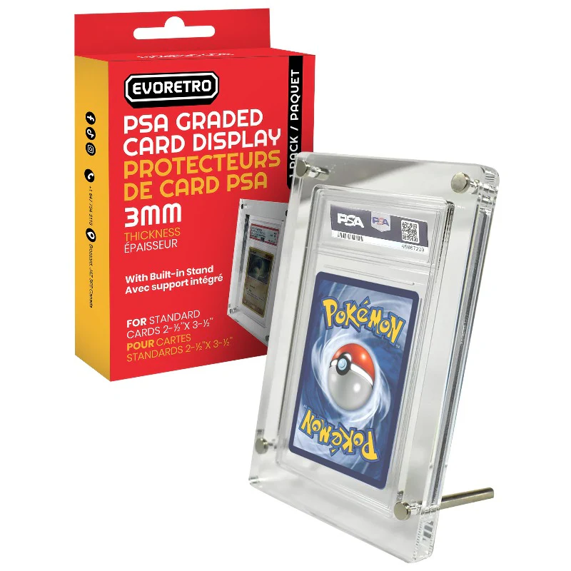 EVORETRO - Acrylic case PSA graded card stand acrylic protector 3.0MM 